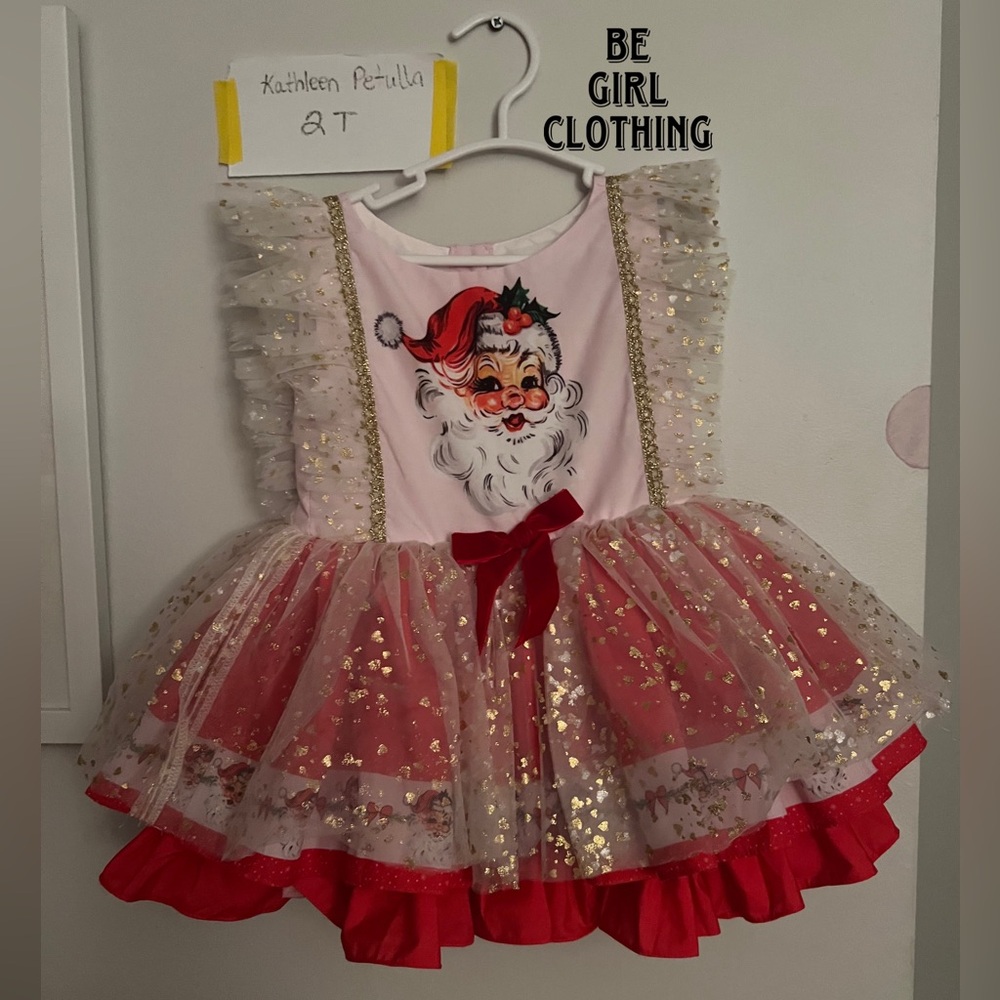 Be Girl Clothing SANTA Christmas dress